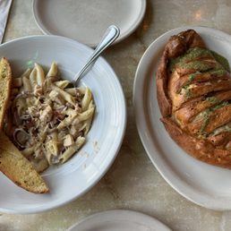 not the penne alla vodka; Antipesto Calzone not the penne alla vodka; Antipesto Calzone