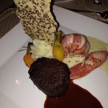 Chez Philippe - Marinated seared Beef Tenderloin Anise Maine Lobster Tail, Vermont Butter Mashed Potatoes and Fall Vegetables - Restaurants Near Me - Memphis, Tennessee Chez Philippe - Marinated seared Beef Tenderloin Anise Maine Lobster Tail, Vermont Butter Mashed Potatoes and Fall Vegetables - Restaurants Near Me - Memphis, Tennessee