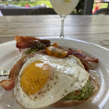 Tiny Boxwoods - Avocado toast and a French 75 - New American Near Me - Houston, Texas Tiny Boxwoods - Avocado toast and a French 75 - New American Near Me - Houston, Texas