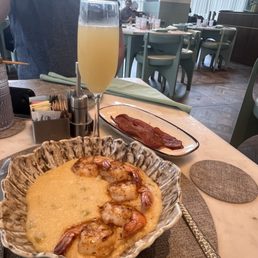 Shrimp a BBQ Shrimp & Grits