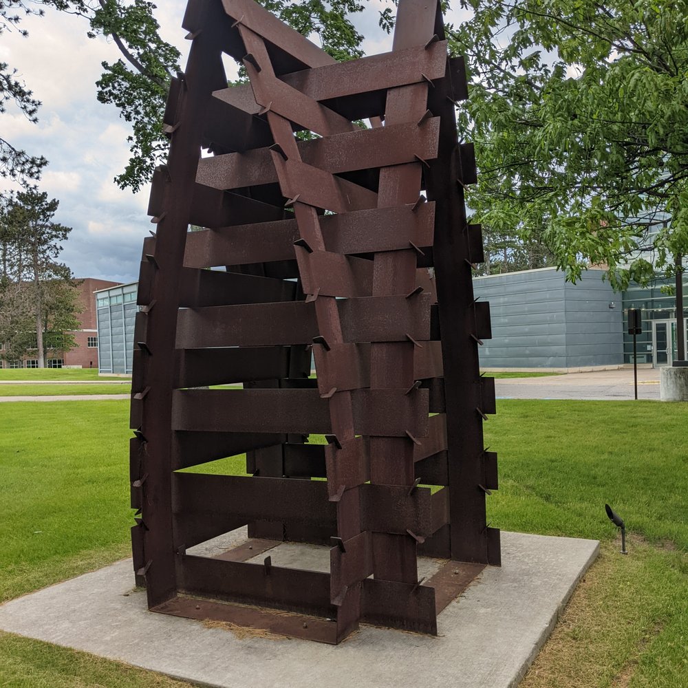 De Vos Art Museum - "Geocon:Spire" (1991) by Rico Eastman - Art Museums Near Me - Marquette, Michigan