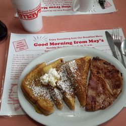 Mays Drive In - French toast w/ham special.