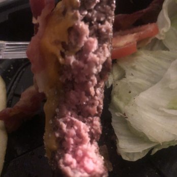 Black Angus Steakhouse - A half cooked bacon burger. Super fail - Steakhouses Near Me - Montclair, California Black Angus Steakhouse - A half cooked bacon burger. Super fail - Steakhouses Near Me - Montclair, California