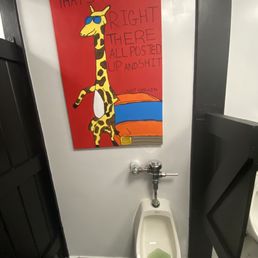 Still great food and service. They still don't send people to tidy up the bathroom. Cool art.