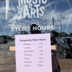 Music & Arts - New hours.