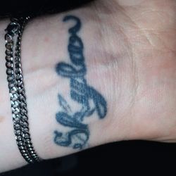 Get’er Done Ink - This is what it looked like after healing. You can clearly see the part where he said "The Ink didn't take"