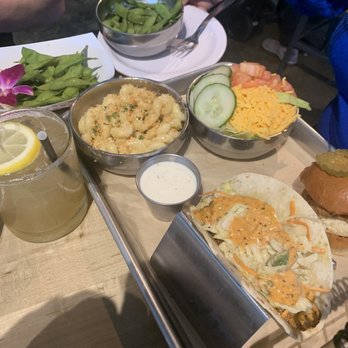 Jarfly - Edamame catfish taco Mac and cheese - New American Near Me - Columbus, Georgia