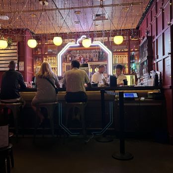 Ghost Donkey - The bar from our booth. - Mexican Near Me - Las Vegas, Nevada