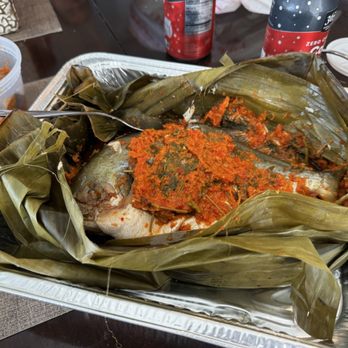 Warung Indo - Fish was wrapped in banana leaf, and the spices was just out of this world!!! everything was perfect - Indonesian Near Me - Sugar Land, Texas Warung Indo - Fish was wrapped in banana leaf, and the spices was just out of this world!!! everything was perfect - Indonesian Near Me - Sugar Land, Texas