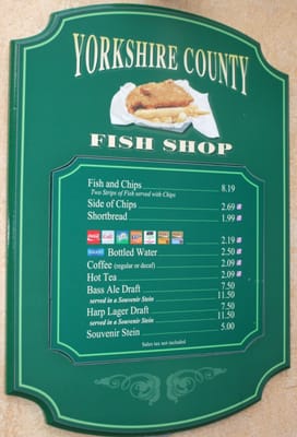 Menu photo 8 Yorkshire County Fish Shop Lake Buena Vista, FL Menu photo 8 Yorkshire County Fish Shop Lake Buena Vista, FL