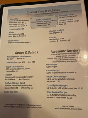 Menu photo 1 Gone Coastal Lee Center, NY