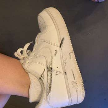 Olive Or Twist - Ruined Air Force 1's due to NOT dry black paint on their seat bench - New American Near Me - Baton Rouge, Louisiana Olive Or Twist - Ruined Air Force 1's due to NOT dry black paint on their seat bench - New American Near Me - Baton Rouge, Louisiana