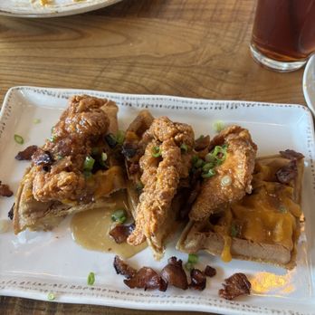 Kitchen Social - Chicken and waffles so yummy! - Desserts Near Me - Cincinnati, Ohio