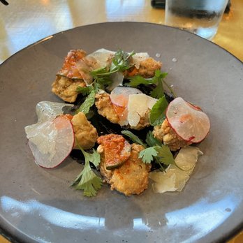 Maypop Restaurant - Crispy fried oyster - New American Near Me - New Orleans, Louisiana Maypop Restaurant - Crispy fried oyster - New American Near Me - New Orleans, Louisiana