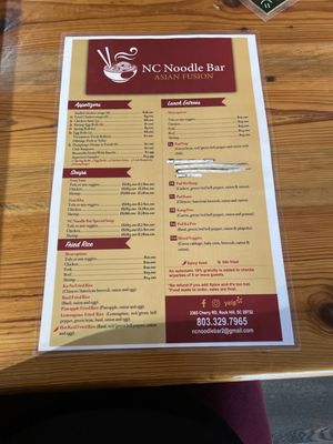 Menu photo 4 NC Noodle Bar Rock Hill, SC Menu photo 4 NC Noodle Bar Rock Hill, SC