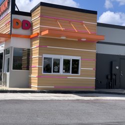 Dunkin' - Walk-up window (front) and drive-thru (side)