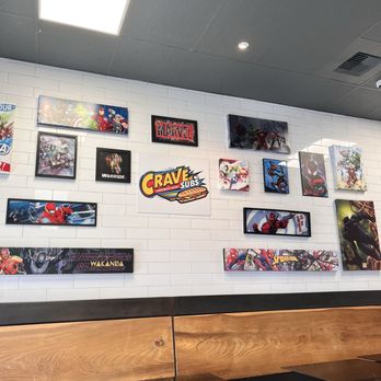 Crave subs - Comic Wall - Halal Near Me - Hayward, California
