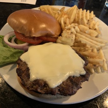The Corner Bar - Classic Burger and waffle fries - Bars Near Me - Charlotte, North Carolina