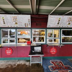 101 Drive-In - Front order and pickup windows with menu