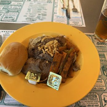 Lincoln Diner - New England Style Pot Roast over mashed potatoes & seasonal stewed vegetable (carrots, celery, onions). - American Near Me - Lincoln, New Hampshire Lincoln Diner - New England Style Pot Roast over mashed potatoes & seasonal stewed vegetable (carrots, celery, onions). - American Near Me - Lincoln, New Hampshire