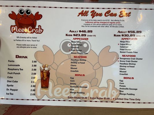 Menu photo 2 Meet Crab Albuquerque, NM
