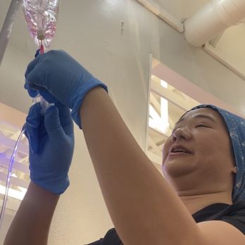 ASAP IVs - Johanna hooking on my IV with an extra vitamin shot - Medical Spas Near Me - Pleasanton, California