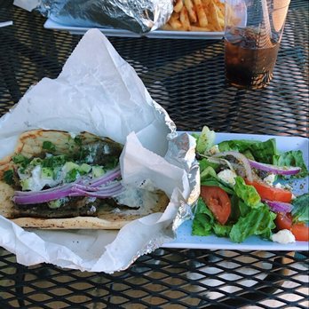 Olea - Lamb gyro and Greek salad - Mediterranean Near Me - Fayetteville, North Carolina Olea - Lamb gyro and Greek salad - Mediterranean Near Me - Fayetteville, North Carolina