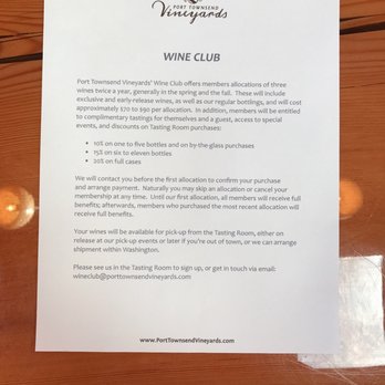 Port Townsend Vineyards - Wine club info - Wine Tasting Room Near Me - Port Townsend, Washington Port Townsend Vineyards - Wine club info - Wine Tasting Room Near Me - Port Townsend, Washington