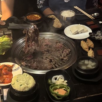 Zoa Kbbq - They cooked and cut up our steaks of different varieties and flavors. We also had pork and chicken. - Korean Near Me - Baltimore, Maryland Zoa Kbbq - They cooked and cut up our steaks of different varieties and flavors. We also had pork and chicken. - Korean Near Me - Baltimore, Maryland