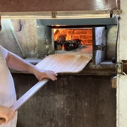 Ray's Pizza - Oven after my pizza placed inside.