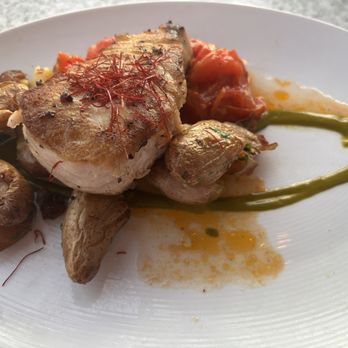 Castaway Burbank - Pan Seared Swordfish with roasted fingerling potatoes & charred tomatoes. - Bars Near Me - Burbank, California Castaway Burbank - Pan Seared Swordfish with roasted fingerling potatoes & charred tomatoes. - Bars Near Me - Burbank, California
