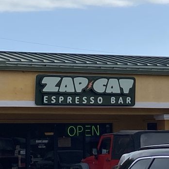 Zap Cat Espresso Bar - Sign - Coffee & Tea Near Me - Atlantic Beach, Florida Zap Cat Espresso Bar - Sign - Coffee & Tea Near Me - Atlantic Beach, Florida