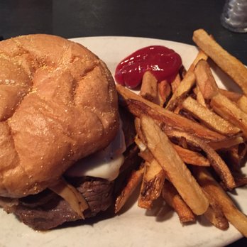 Lake House Bar And Grill - Prime rib sandwich with mushrooms and cheese - Sports Bars Near Me - West End, North Carolina Lake House Bar And Grill - Prime rib sandwich with mushrooms and cheese - Sports Bars Near Me - West End, North Carolina