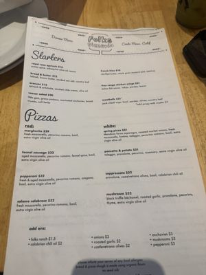 Menu photo 4 Folks Pizzeria Costa Mesa, CA