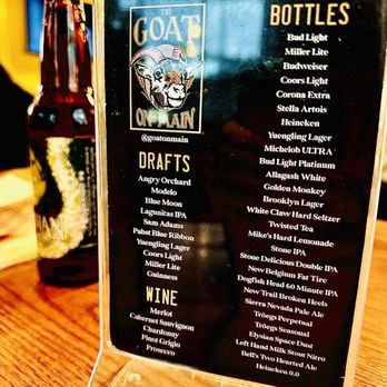 The Goat On Main - Wine/beer list - Dive Bars Near Me - Stroudsburg, Pennsylvania The Goat On Main - Wine/beer list - Dive Bars Near Me - Stroudsburg, Pennsylvania