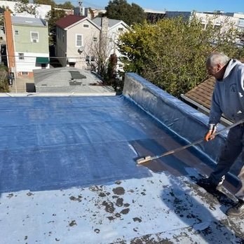 Alter Phase Roofing Contracting - Fixed cracks and aluminum coat on flat roof - Roofing Near Me - Staten Island, New York Alter Phase Roofing Contracting - Fixed cracks and aluminum coat on flat roof - Roofing Near Me - Staten Island, New York
