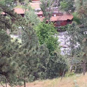 Little Salmon Lodge - View of the lodge friends m above - Bed & Breakfast Near Me - Pollock, Idaho