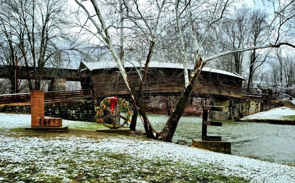 Historic Humpback Covered Bridge by null