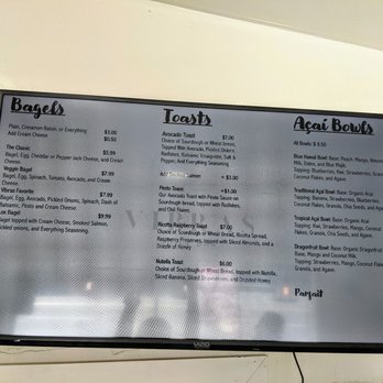 Vibras Juice Bar - Menu of bagels, toasts, and bowls - Coffee & Tea Near Me - Lone Pine, California