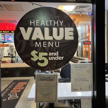 WaBa Grill - a sign that says healthy value menu $ 5 and under - Fast Food Near Me - Rialto, California WaBa Grill - a sign that says healthy value menu $ 5 and under - Fast Food Near Me - Rialto, California