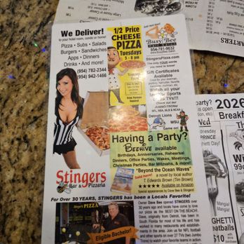 Stingers Pizza - Breakfast menu - Sports Bars Near Me - Pompano Beach, Florida Stingers Pizza - Breakfast menu - Sports Bars Near Me - Pompano Beach, Florida