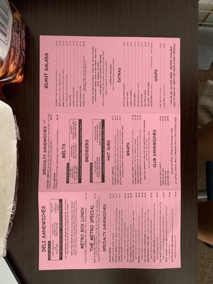 Menu photo 1 Metro Deli Tallahassee, FL Menu photo 1 Metro Deli Tallahassee, FL