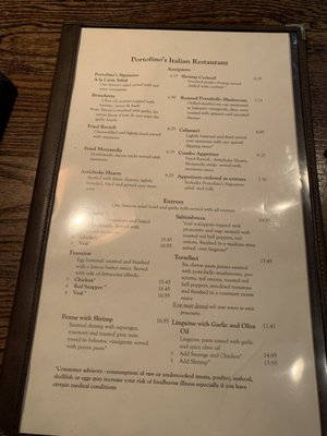 Menu photo 3 Portofino's Greenville, SC Menu photo 3 Portofino's Greenville, SC