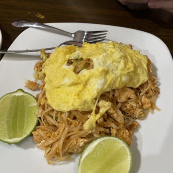 Lyeh Thai Restaurant - Chicken pad Thai. It's good - Thai Near Me - Akron, Ohio