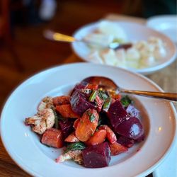 Frankies 457 Spuntino - Roasted vegetable salad, excellent.