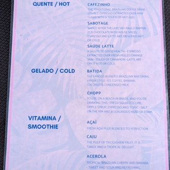 Aquarela Coffee - Specialty menu - Coffee & Tea Near Me - Los Angeles, California Aquarela Coffee - Specialty menu - Coffee & Tea Near Me - Los Angeles, California