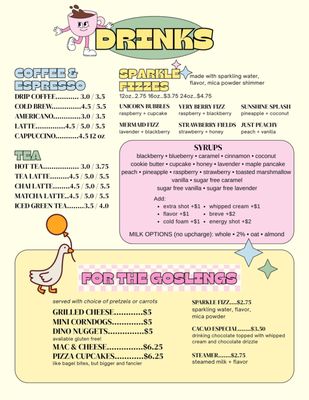 Menu photo 2 The Silly Goose Creative Play Cafe Beavercreek, OH Menu photo 2 The Silly Goose Creative Play Cafe Beavercreek, OH
