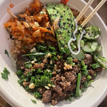 moonbowls - Avocado Bulgogi with extra topping. Just had to show it after I took a few nibbles - Korean Near Me - San Mateo, California moonbowls - Avocado Bulgogi with extra topping. Just had to show it after I took a few nibbles - Korean Near Me - San Mateo, California