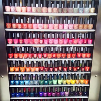 Tips & Toes - Their nail polish collection looks amazing!! All OPI, ESSIE, and China Glaze!!! - Nail Salons Near Me - Westminster, California