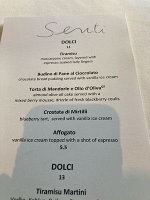 Menu photo 1 Senti Restaurant Pittsburgh, PA Menu photo 1 Senti Restaurant Pittsburgh, PA